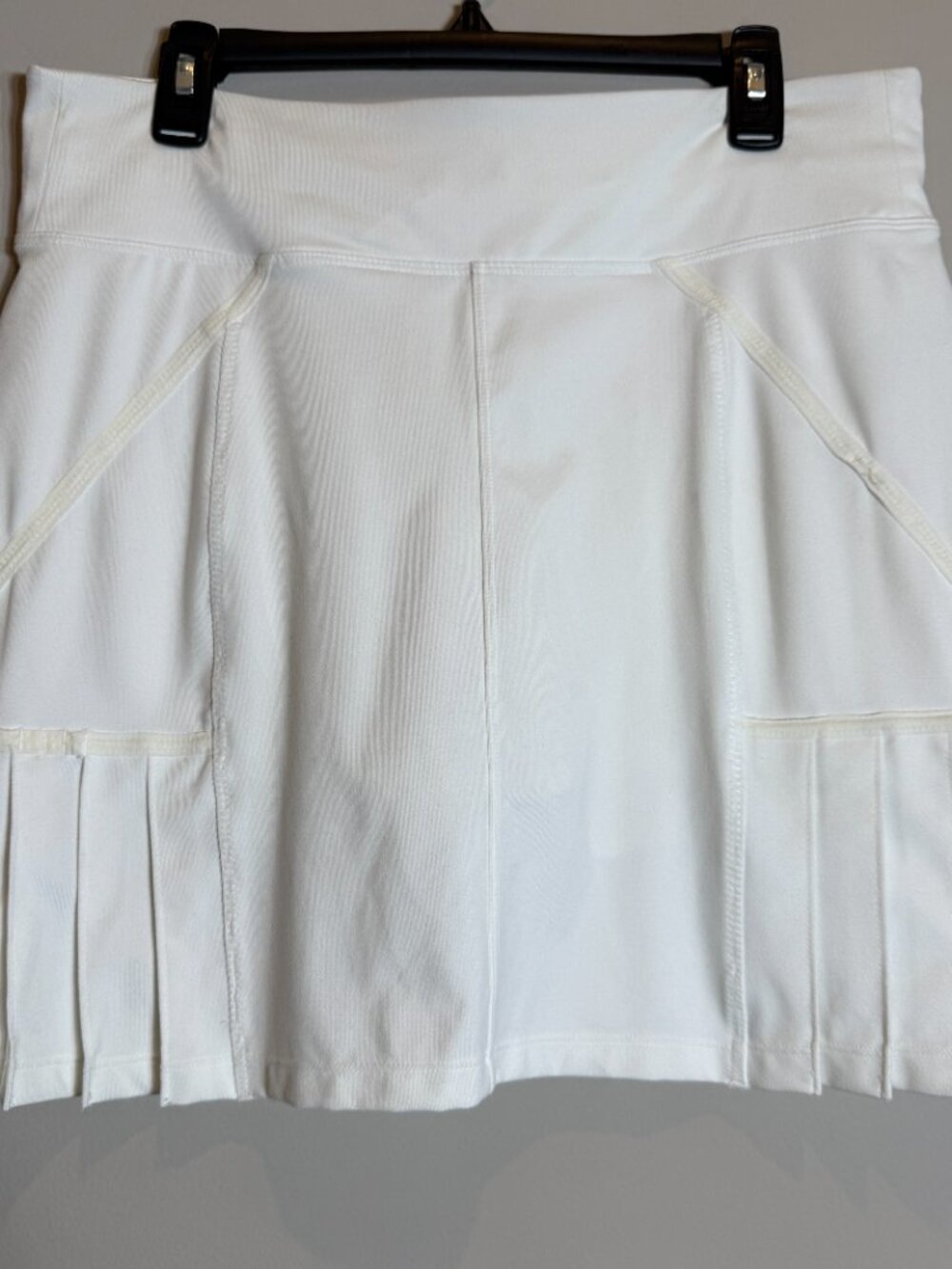 Athleta Under Par Golf Skort Women Large White Preppy Pleated Activewear Outdoor - Picture 4 of 12